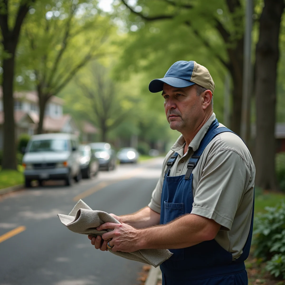 A residential street of older homes in Scotch Plains, NJ that Hydrosphere plumbers serve